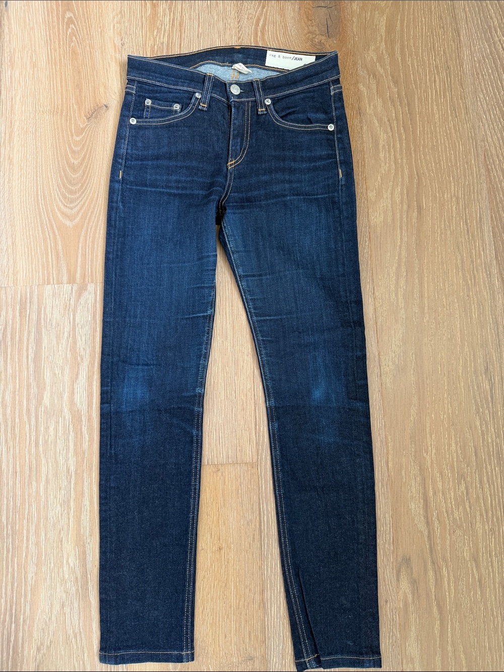 Rag & Bone The Skinny Crop Dark Blue Women's Jeans